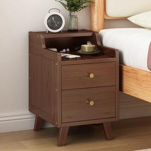 床头柜家用卧室床头收纳置物架窄边夹缝柜现代简约小型柜子储物柜