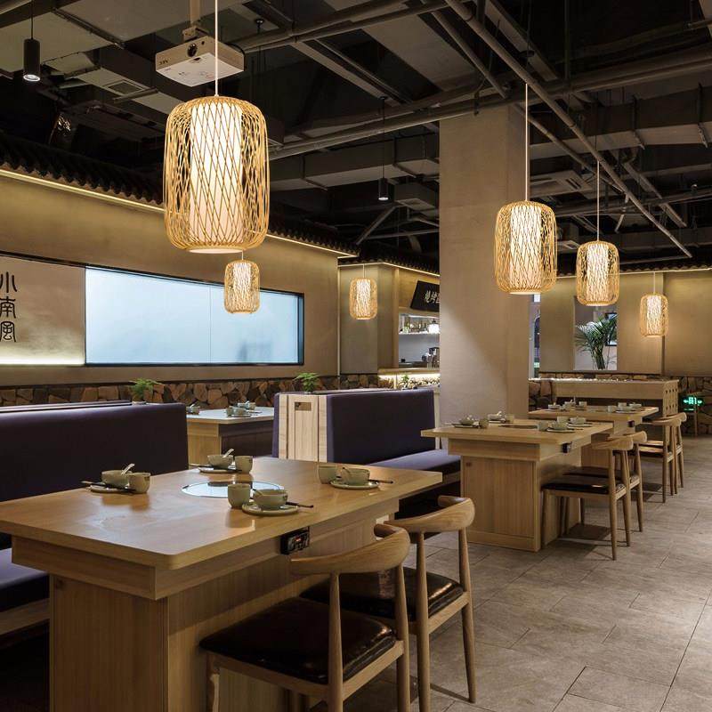 波记竹艺吊灯创意日式餐厅灯茶室竹子灯笼民宿客栈火锅店竹编灯具,家装灯饰光源,酒店/宴会厅/餐饮吊灯,淘宝优惠券,粉丝福利购,淘宝优惠卷