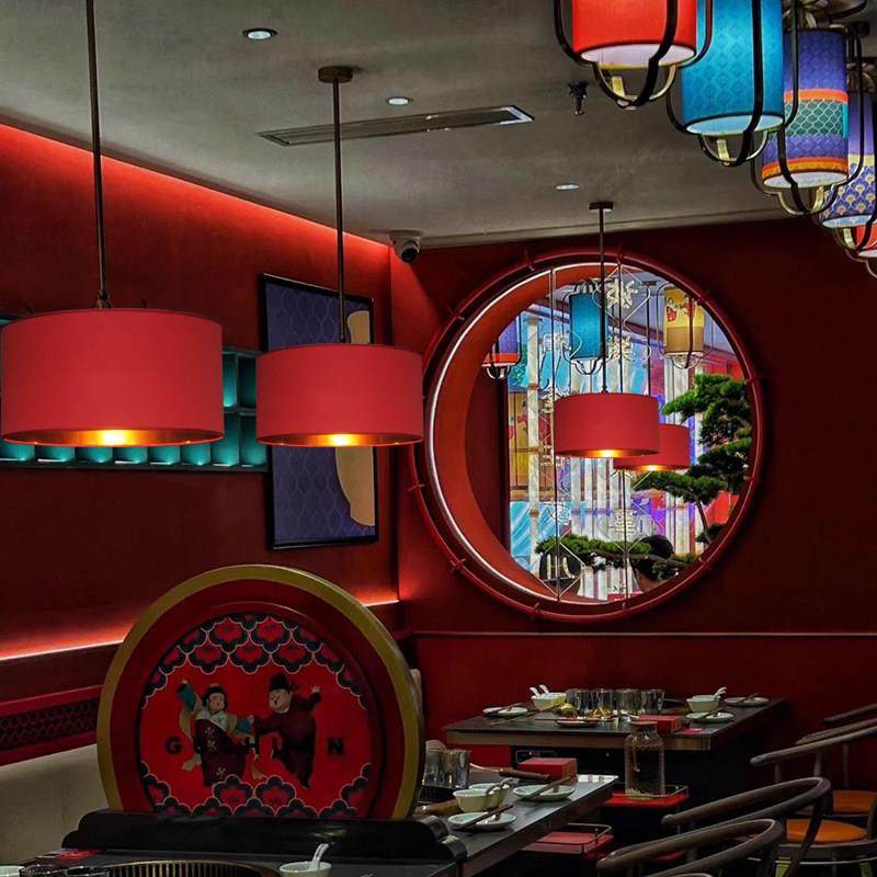 亚麻布吊灯直通圆柱形灯罩饭店酒店床头布艺网红创意餐厅工厂灯具,家装灯饰光源,酒店/宴会厅/餐饮吊灯,淘宝优惠券,粉丝福利购,淘宝优惠卷