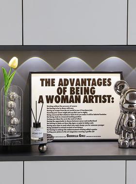 轻奢入户玄关摆件客厅家居装饰品电视酒柜餐柜钥匙收纳高档软装