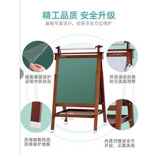 宝宝磁性涂色小黑板无尘涂鸦可擦画幼儿画画板 儿童画板家用支架式