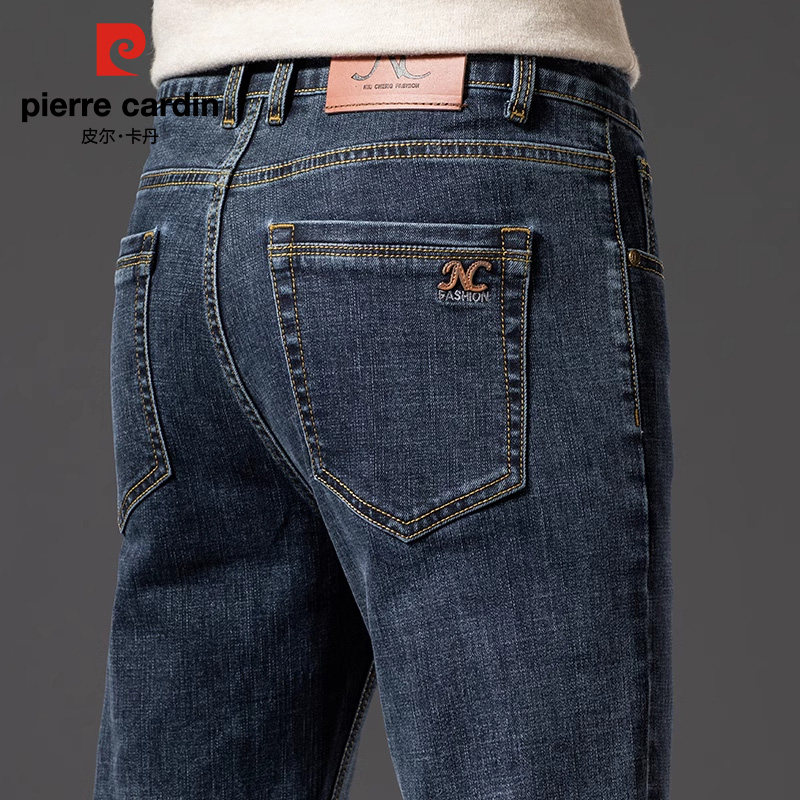 皮尔卡丹高端牛仔裤男夏季薄款2026新款男士直筒宽松休闲长裤