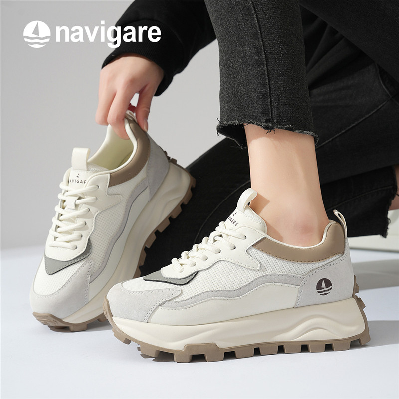 Navigare小帆船女鞋超火老爹鞋图片