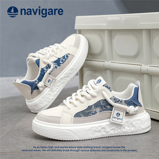 百搭休閑鞋 Navigare意大利小帆船板鞋 男正品 官方旗艦店倉發(fā)貨時尚