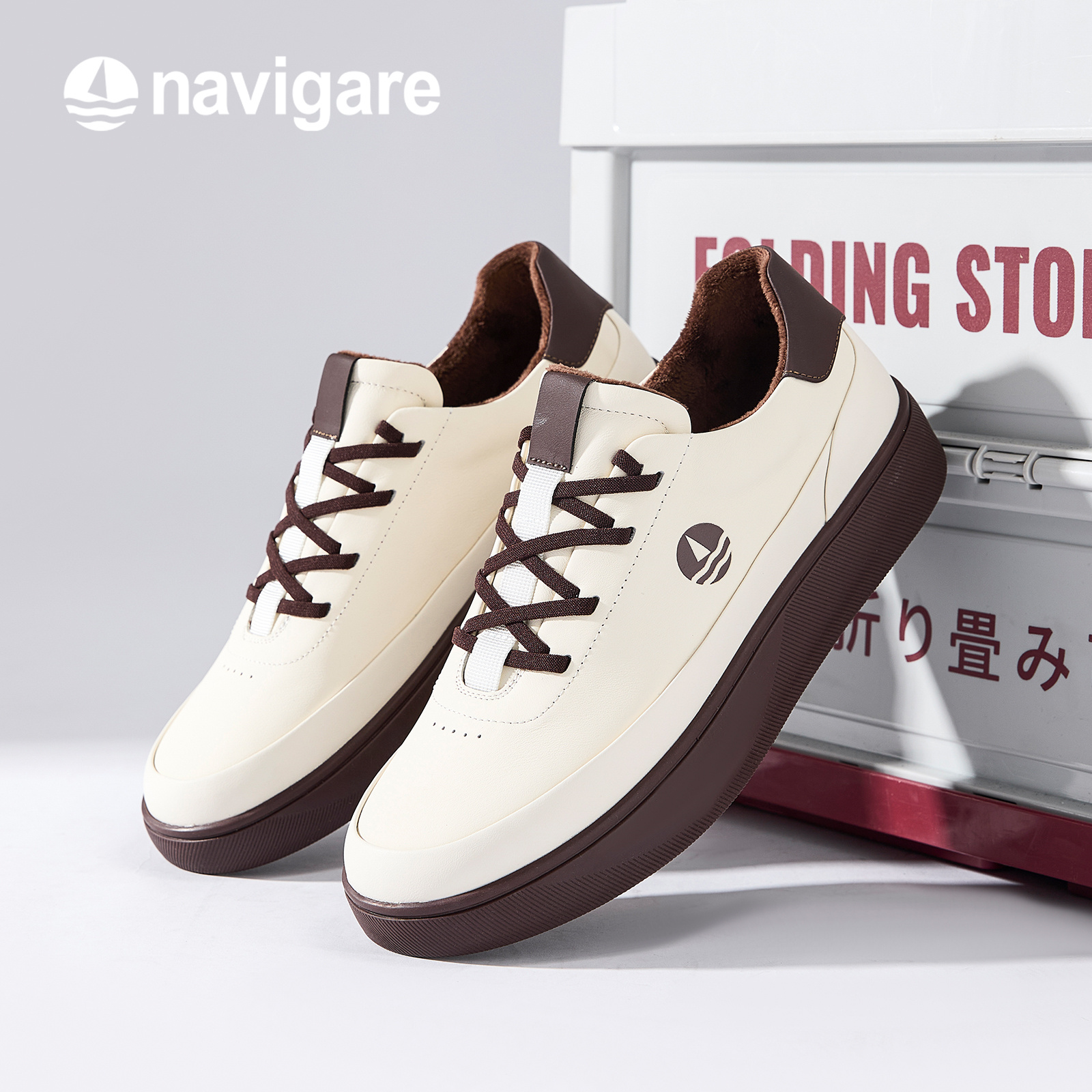 Navigare意大利小帆船加绒德训鞋