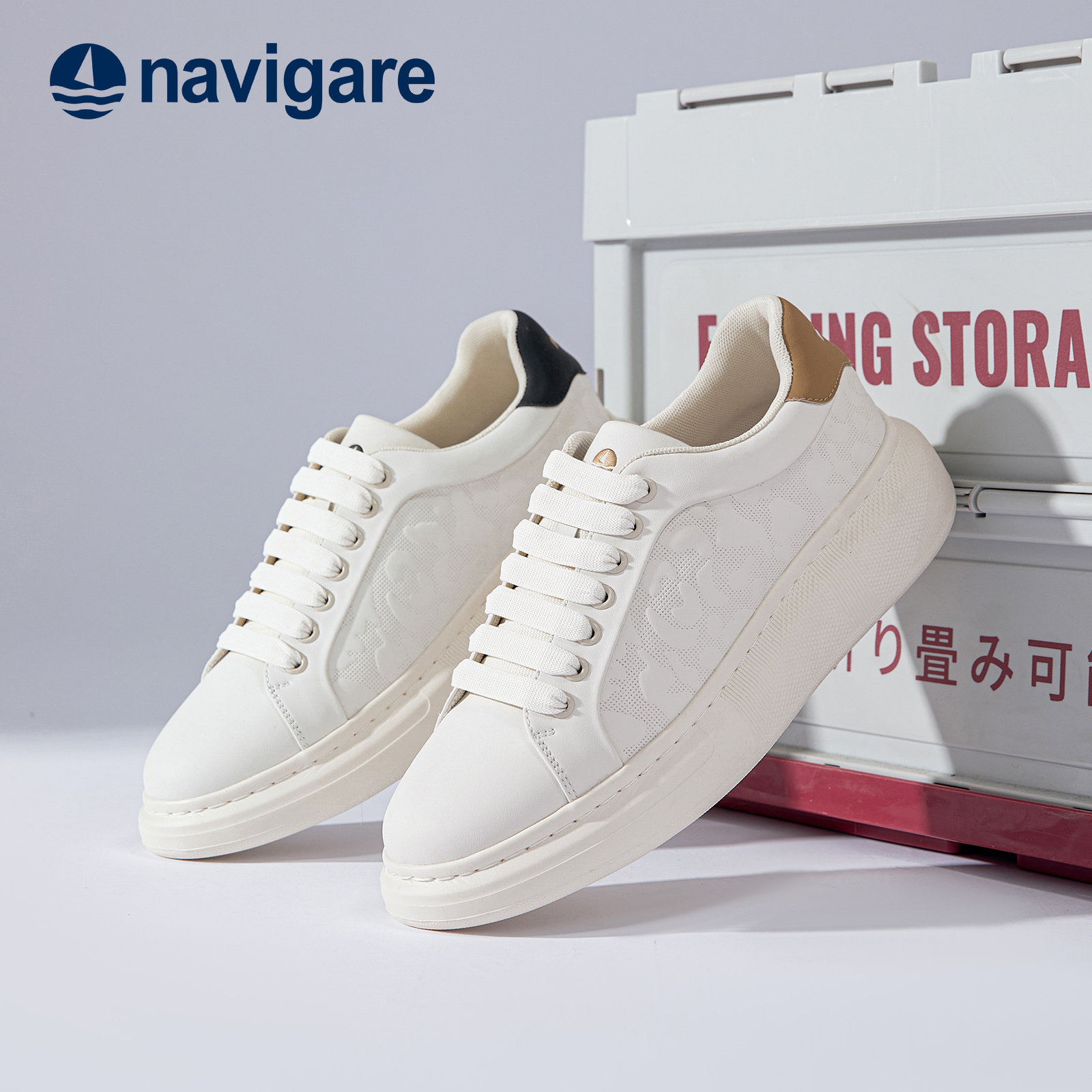 Navigare意大利小帆船真皮男鞋
