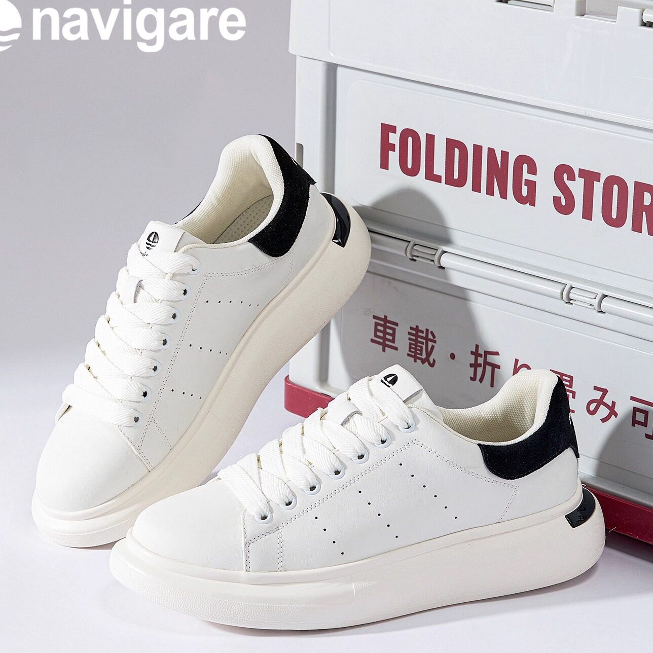 Navigare意大利小帆船板鞋男小白鞋25秋冬新款轻便耐磨不开