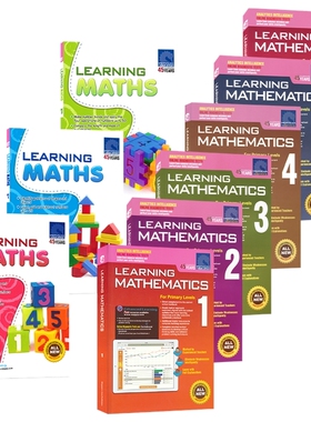 新加坡数学SAP Learning Mathematics 1-6 学习系列数学思维启蒙英文练习册 幼儿园 小学1-6年级 CPA建模学习法 小学教辅 英文原版