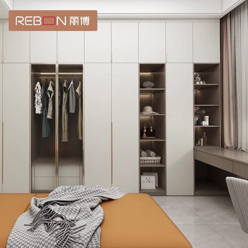 【新零售】丽博简约现代卧室衣柜整体家具6000套餐