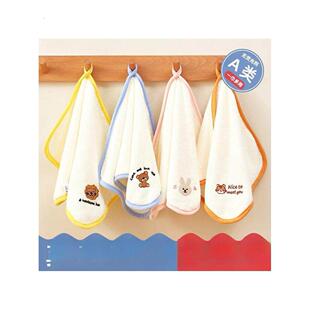 婴儿毛巾 柔软亲肤口水巾儿童毛巾珊瑚绒吸水婴儿小方巾宝宝毛巾