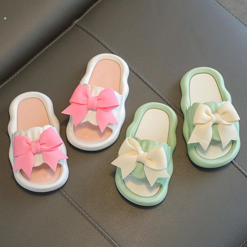 儿童拖鞋夏季女孩室内居家防滑软底公主蝴蝶结女童亲子宝宝凉拖鞋