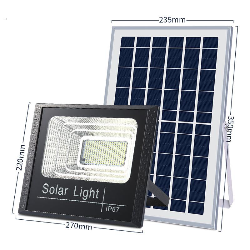 防水庭院灯100W家庭超亮照明光户外路灯伏板灯家用发电灯