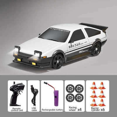 AE86遥控车四驱RC漂移赛车充电