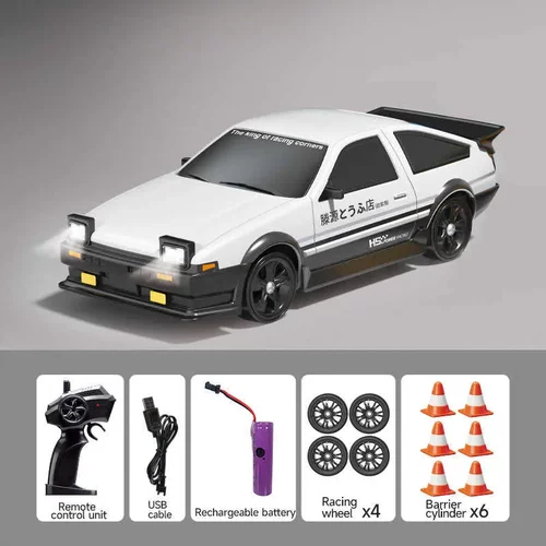AE86遥控车四驱RC漂移赛车充电