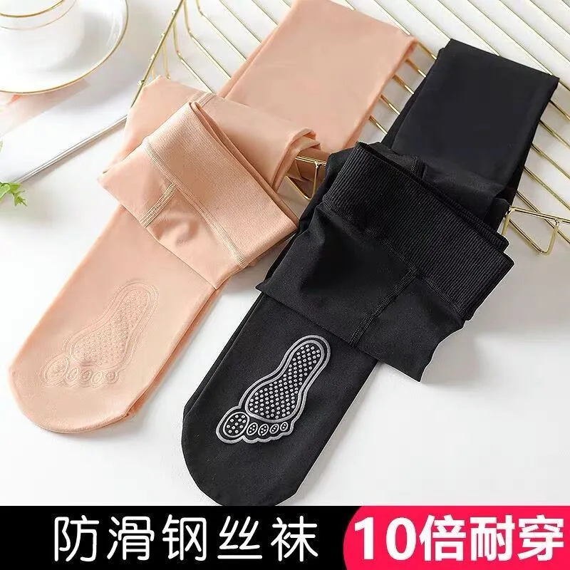 春秋中厚钢丝袜女连裤袜肉色防勾光腿神器加大码薄款外穿打底裤子