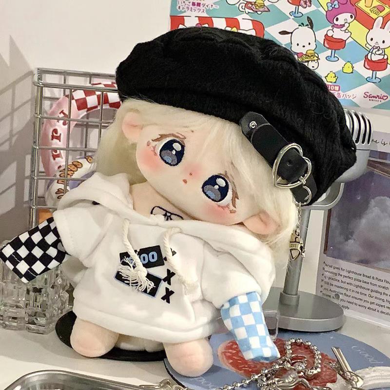 棉花娃娃筱筱女孩20cm便宜炸毛裸娃换衣套装有骨架玩偶送小孩礼物