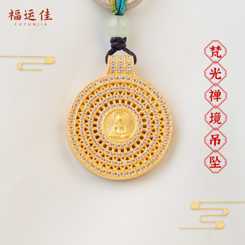 福运佳新中式古法足银项链