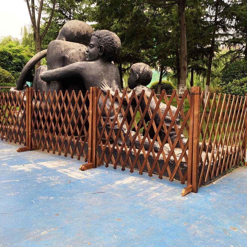 户外防腐木栅栏伸缩围栏围挡庭院篱笆花园爬藤架室内阳台装饰护栏