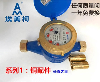 埃美柯LXS-E铁壳旋翼湿式冷水表DN15 20 25 32 40 50 4分6分1寸