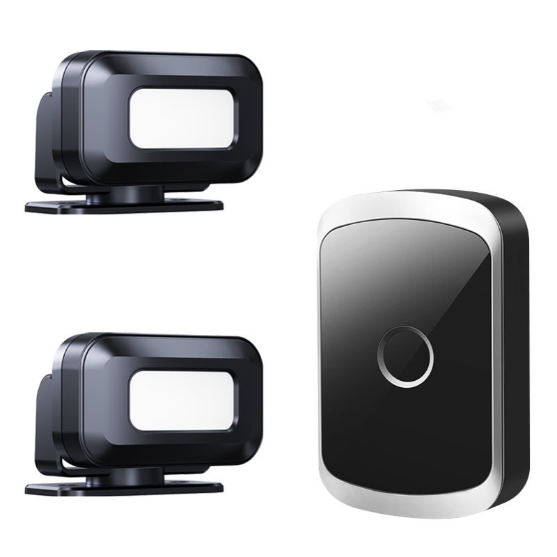 门口欢迎光临感应器店铺进门语音提示迎宾报警器超市分体门铃商用