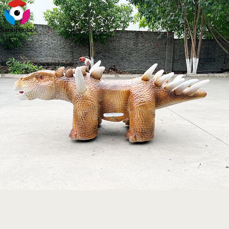 电动恐龙童车 防碰撞感应可扫码的恐龙小车 广场乐园儿童骑行设备