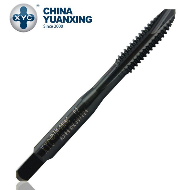 圆兴XYC厂家直销M6先端丝攻切削M8机用丝锥M1-M16通孔黑色涂层