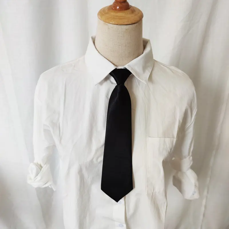 儿童领带男女童校服表演出服宝宝衬衣绅士礼服免打藏青小领带男孩