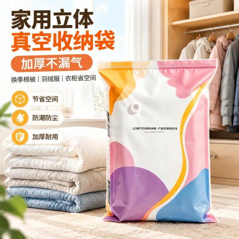 次卧储物真空压缩袋多规格可选换季床品收纳密封防潮久存不漏气