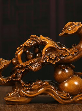 招财如意五福临门l葫芦摆件乔迁新居礼品客厅电视酒柜办公室装饰