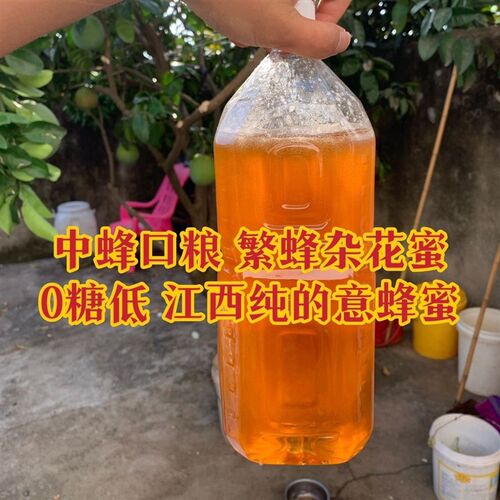 繁蜂口粮意f蜂蜜喂蜂用饲料花粉喂蜜蜂中蜂繁蜂用的蜂蜜5斤