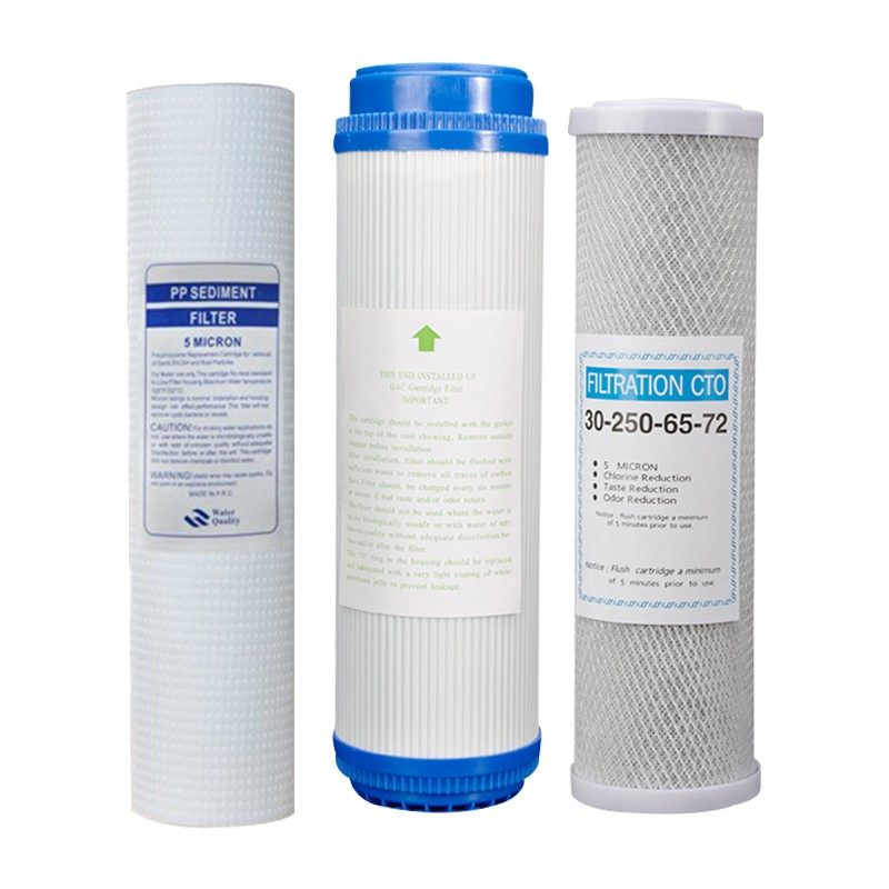 家用净水器通用五级l滤芯套装10寸PP棉反渗透RO膜前置活性炭超滤