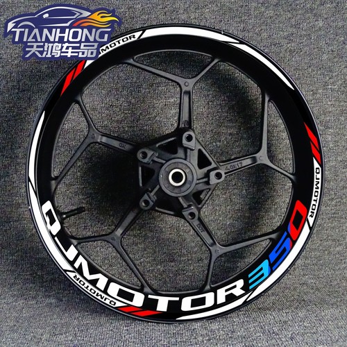 钱江 QJMOTOR 追350u 600 黄龙600 改装 轮毂贴 防水反光贴纸