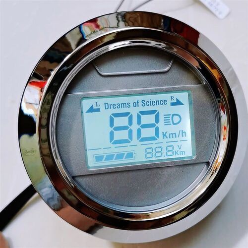 电动车仪表c带电量速度里程复古龟王小龟仪表 48v60v72v液晶仪表