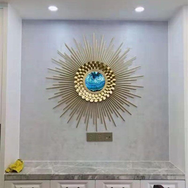 轻奢铁艺壁饰太阳镜壁挂餐厅客厅墙面装饰品挂件U沙发电视背景墙