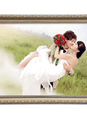 欧式婚纱照大相框j挂墙卧室20寸36寸全家福像框 7寸a4相框摆台创