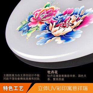 客厅装饰挂件电视背景墙点v缀木格栅家庭挂件饰品花开富贵乔迁礼