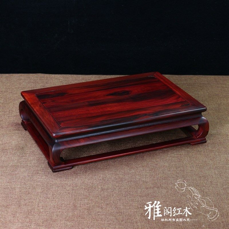 红酸枝实木小摆台k红木长方形底座瓷器玉器工艺品盆景底座木架装
