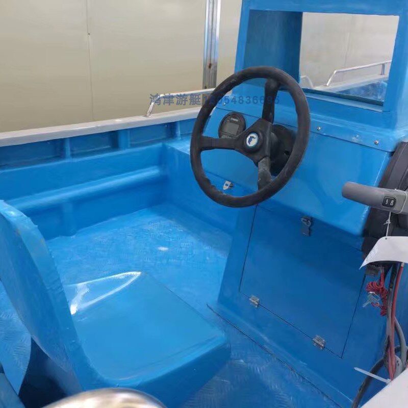 玻璃钢渔船操g作台驾驶台带挡风 鸿津玻璃钢船厂定制