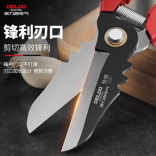 德力西电气园艺剪刀修枝剪树枝专用剪刀剪枝专用枝剪大蒜剪果树