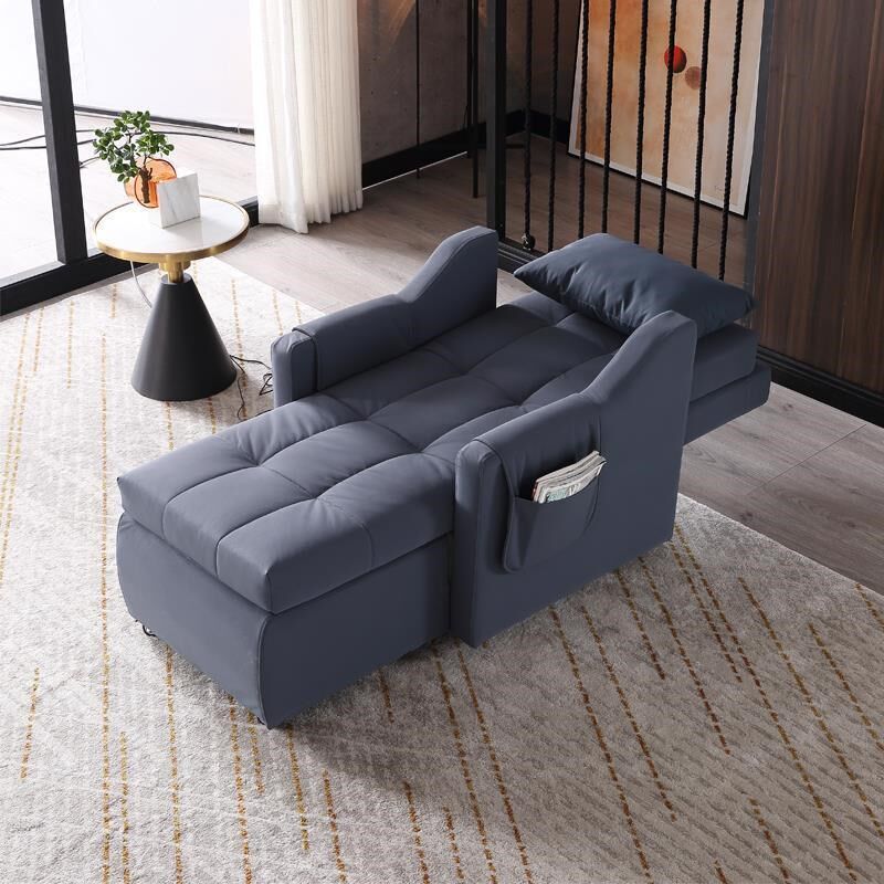 科技布艺单人电动沙发躺椅小户型老人家用会所休闲按摩懒人贵妃床