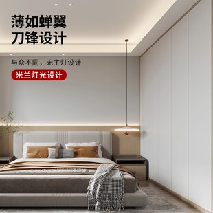 精选薄如蝉翼斜面灯槽悬浮吊顶反光灯槽回型顶铝型材线条灯氛围灯