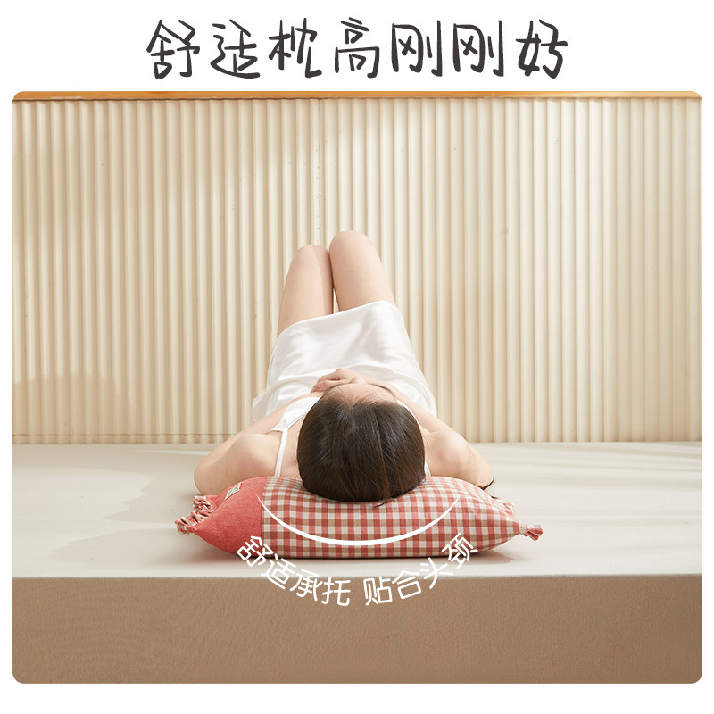 精选艾洛琳儿童荞麦皮枕头1-3-6-12岁以上宝宝幼儿园枕芯小学生午