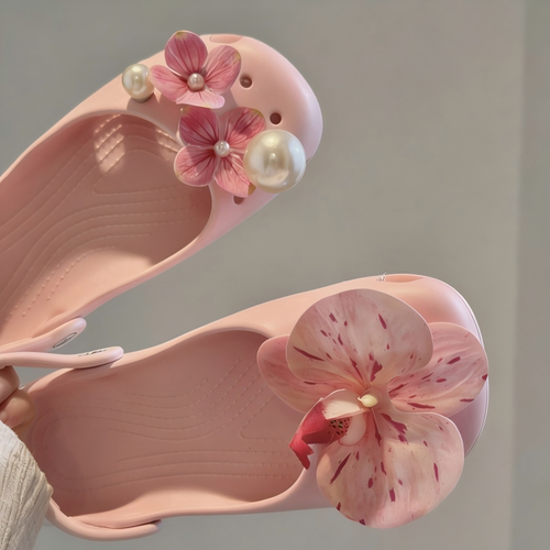春日出逃｜适配crocs芭蕾洞洞鞋花鞋扣DIY配饰品鞋花装饰卡扣高级