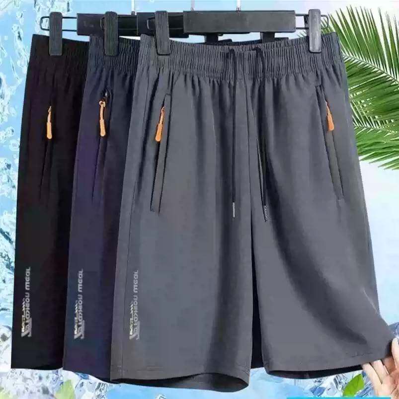 高档冰丝速干七分裤男士夏季外穿潮牌宽松直筒运动休闲裤薄款短裤