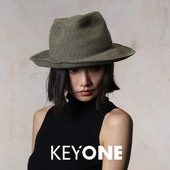 毛呢帽可折叠凹造型大檐爵士帽男女同款 KEYONE2025新款 秋冬新款