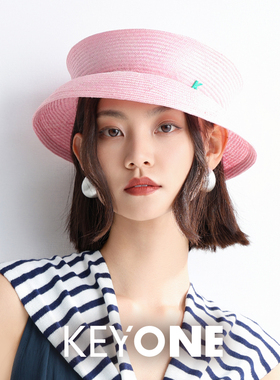 2025新款女士剑麻可折叠草帽植物材料渔夫帽精致个性小礼帽