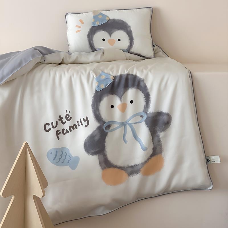 夏季卡通60支莱赛尔天丝儿童被套单件幼儿园120×150凉感冰丝被罩