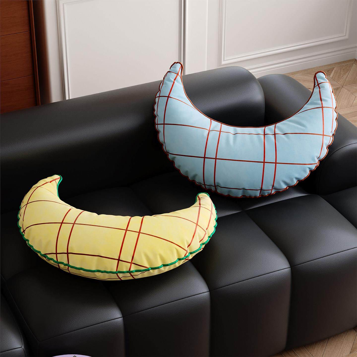 韩系ins风月亮抱枕客厅沙发靠枕女生睡觉夹腿车载异形腰靠枕含芯,居家布艺,异形抱枕,淘宝优惠券,粉丝福利购,淘宝优惠卷