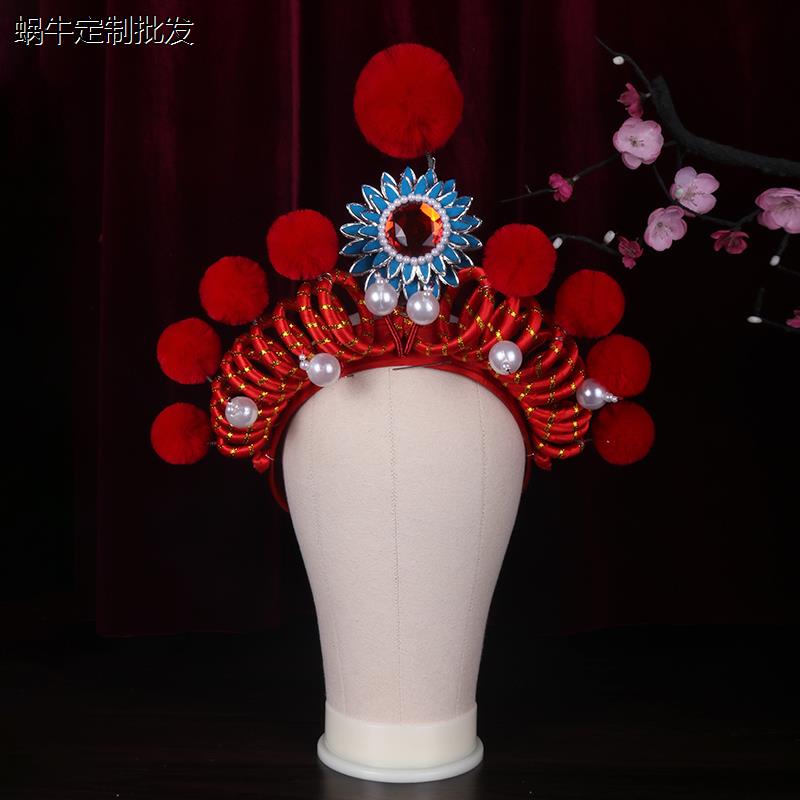 戏曲女兵额子武旦头盔戏