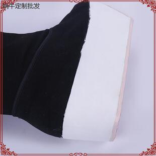 京剧戏剧戏曲男高靴小生武生高靴子影视舞台演出厚底高帮官靴朝方
